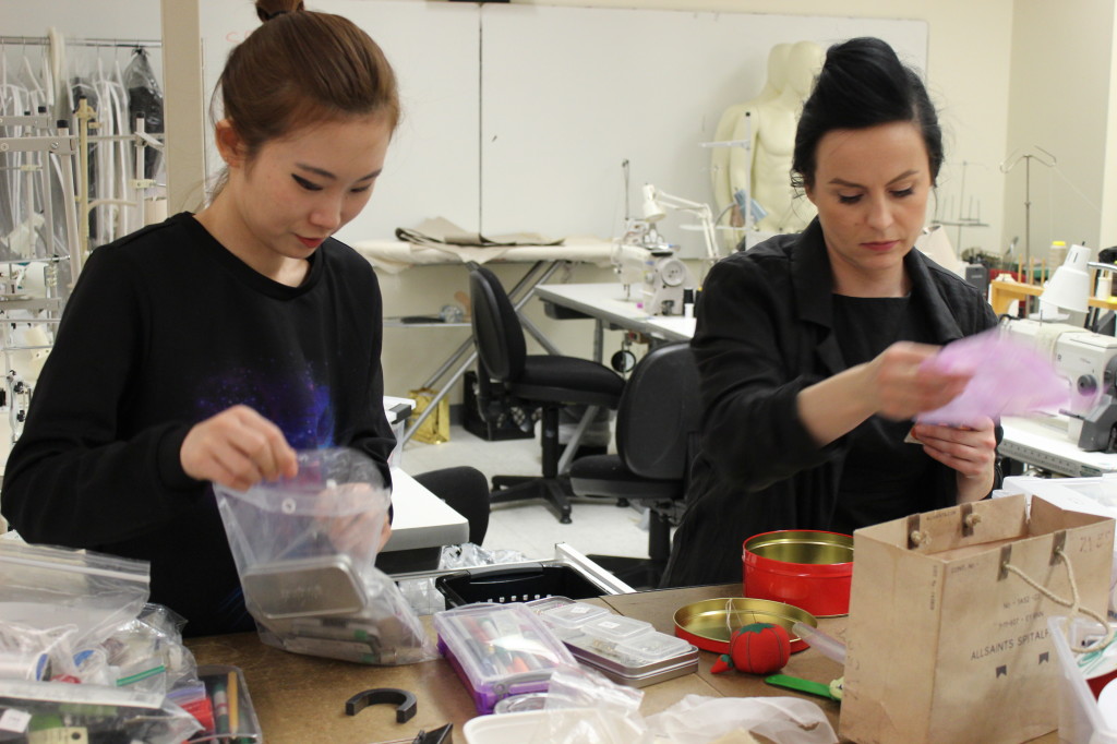 Fashion designers in the workroom