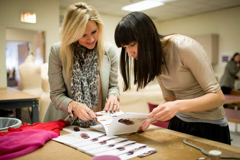 Fashion Designers working with consultant, Jane Hamill