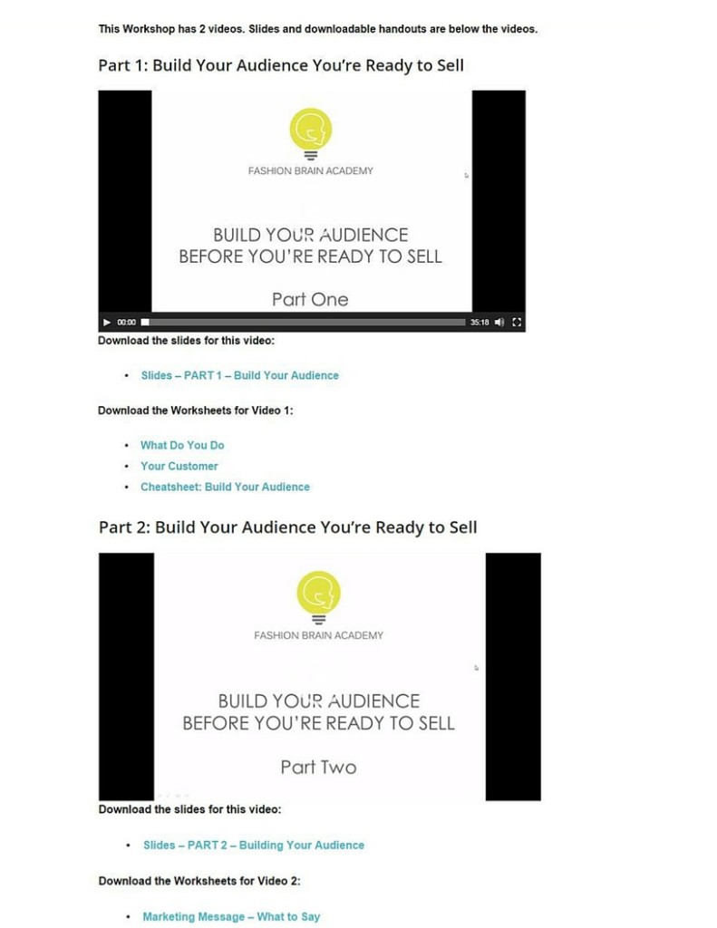 build audience screenshot