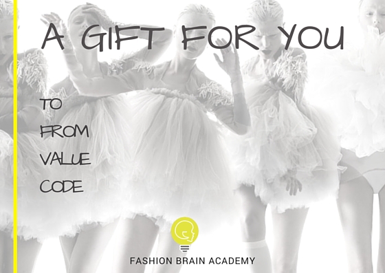 Gift Card for fashion designers