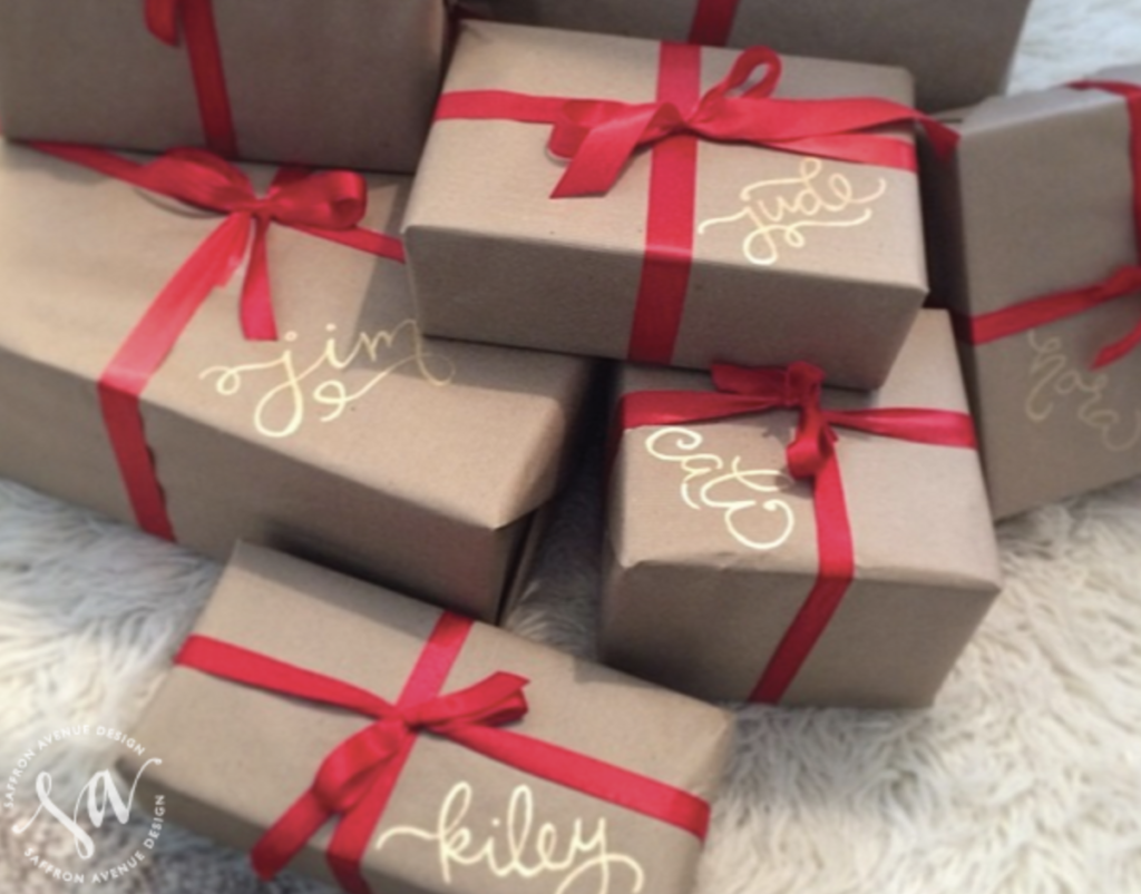 easy and cheap packaging idea for holidays and Christmas gifts