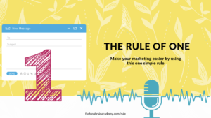 E-commerce email marketing with the rule of one
